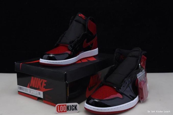 OG 1 Air High Patent Jordan Bred 555088-063 0809